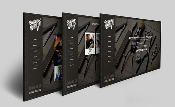 Southeast Barber Company ~ Logo Design & Website Design